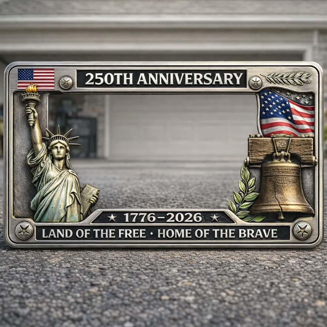 American 250th Anniversary Commemorative License Plate Frame