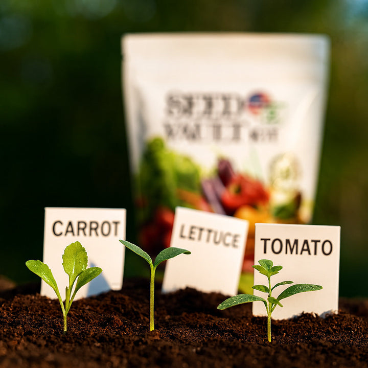 Vegetable Seed Vault Kit – 35 Heirloom Non-GMO Vegetable Seeds for Gardening &amp; Survival Food Storage