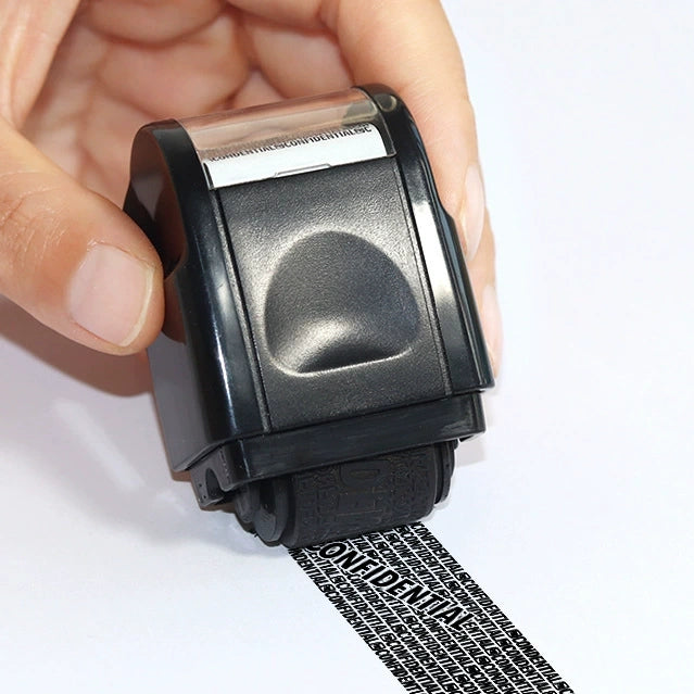 Privacy Roller Stamp – Covers Bold Text, Dries in Seconds