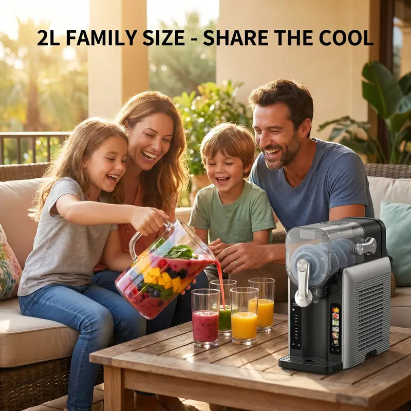 SUPWIN™ Household Slushie Machine - 54 oz Large Capacity, LED Display, 6 Preset Programs, No Ice Needed for Margaritas