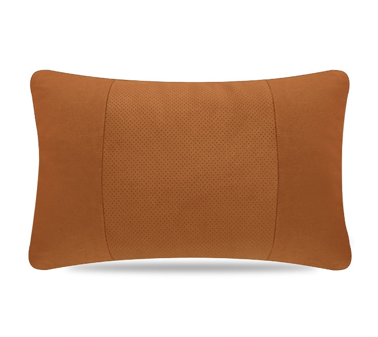 Maybach-Style Alcantara Neck Pillow – Ergonomic Headrest Support Cushion