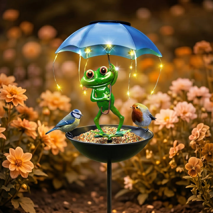 Magic Frog – Adorable Solar Bird Feeder for Backyard Birds