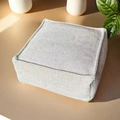 Corduroy Storage Ottoman Cover – Fill, Zip, and Sit