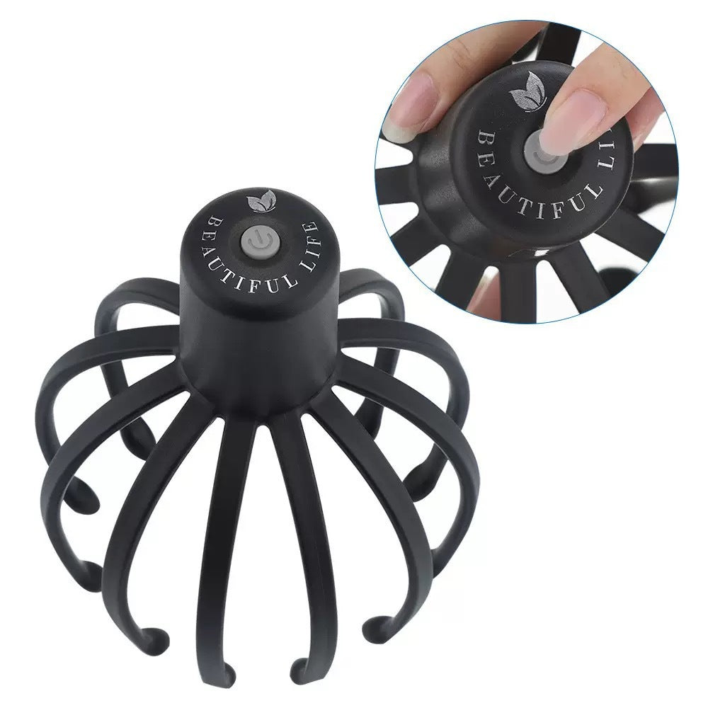 Electric Scalp Massager with 3 Modes, 360 Degree Head Massager, Cordless Portable Head Scratcher for Stress Relax