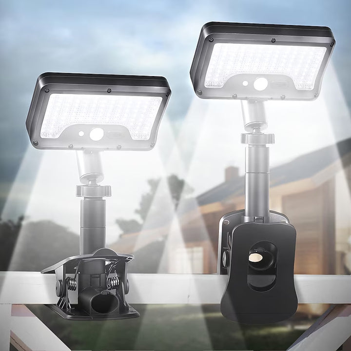 Solar Motion Sensor Lights - Easy Clip-On Outdoor Security Lighting