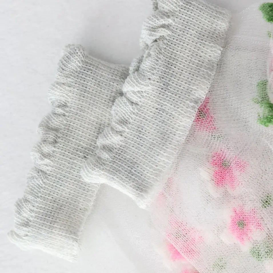 Floral Breathable Summer Socks for All-Day Comfort