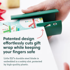 2 Pieces-Slide-On Wrapping Paper Cutter – No Scissors, Straight Cuts