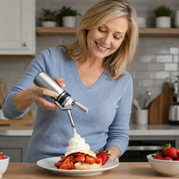 Professional Whipped Cream Maker | Fresh &amp; Additive-Free Desserts Instantly