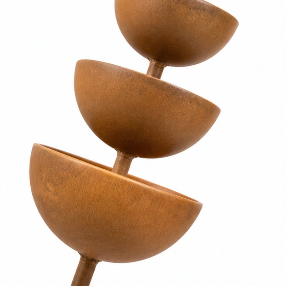 Handcrafted Rustic Copper Bird Bath Stake – Add Charm to Your Garden