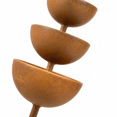 Handcrafted Rustic Copper Bird Bath Stake – Add Charm to Your Garden