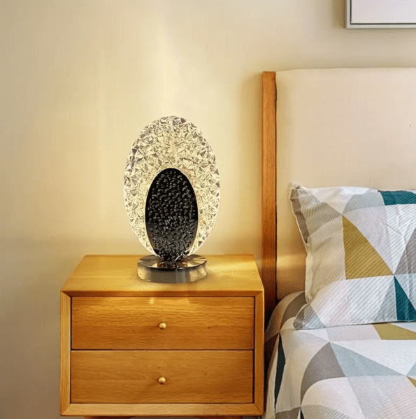 Elegant table lamp in peacock design - Velloraco