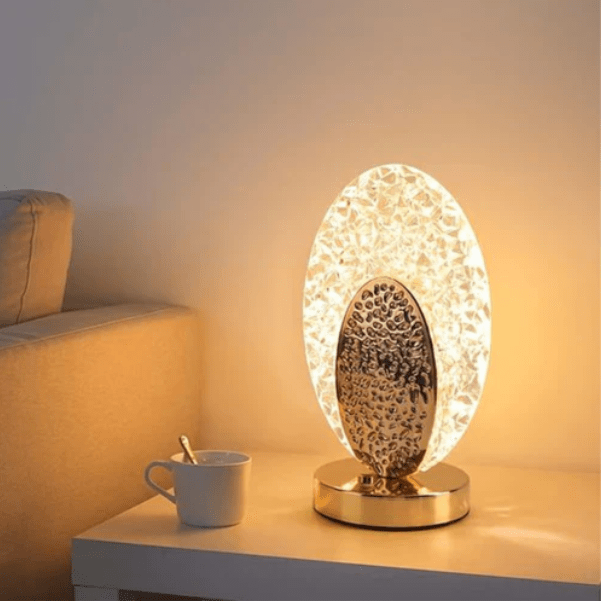 Elegant table lamp in peacock design - Velloraco