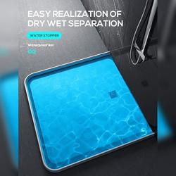 Collapsible Shower Water Dam – Flexible Threshold Barrier for Dry Floors
