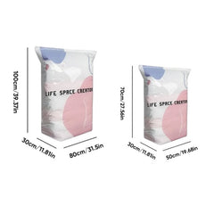 Thickened 3D Vacuum Storage Bags – No Pump, Stands Upright