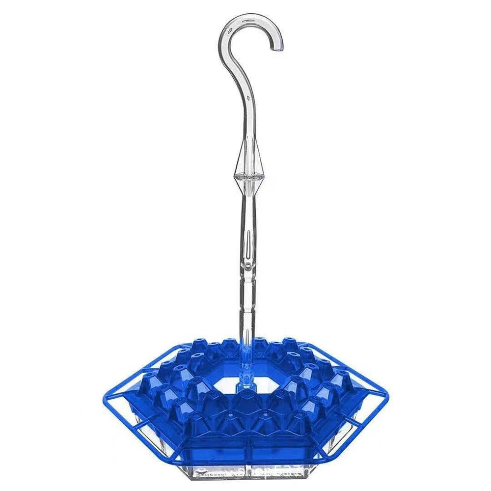 Ant Proof Hummingbird Feeder | 30 Feeding Ports, UV Resistant & Ideal for Outdoor Bird Watching - Blue