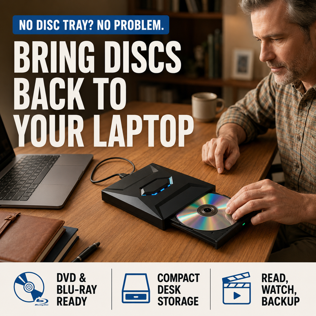 Portable DVD/Blu-ray Drive for Laptops | Read &amp; Burn
