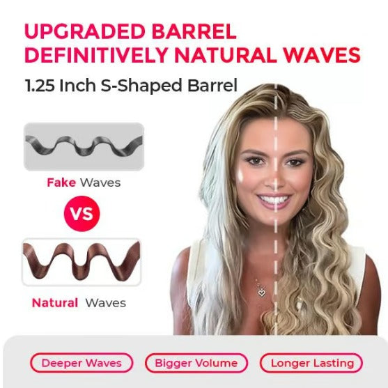 French Wave Hair Iron — Triple Barrel Waver for Soft Waves in Minutes