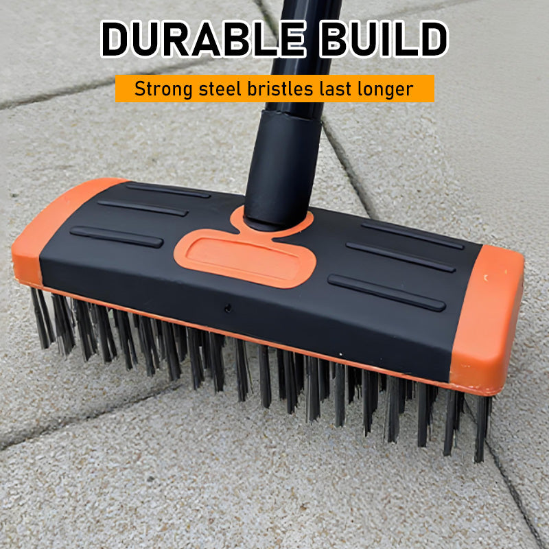 3-in-1 Weeding Wire Brush Set - Steel Bristle &amp; Scraper