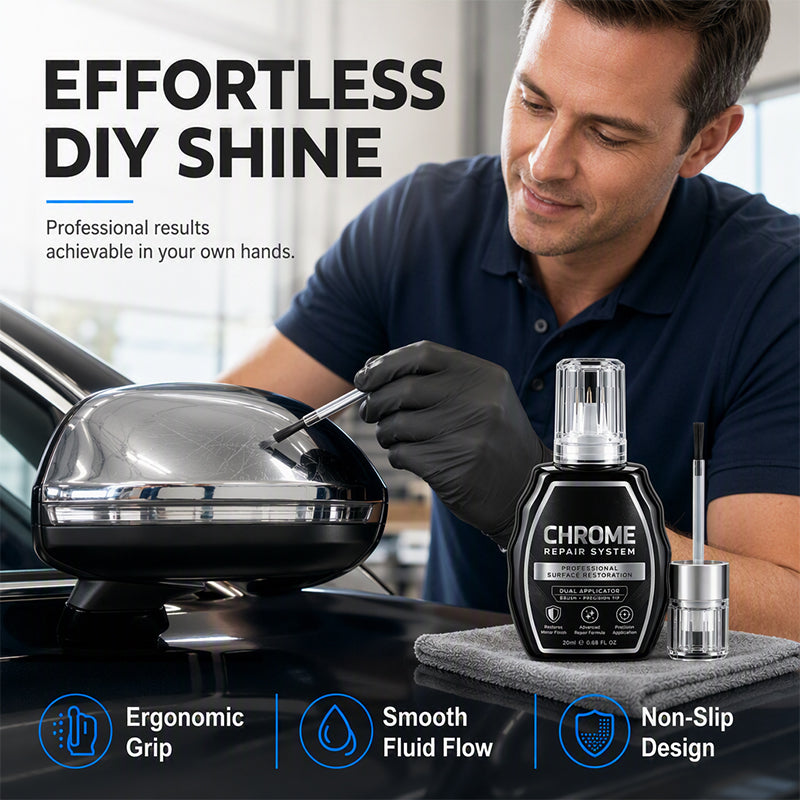 Chrome Restoration Pen – Dual-Tip Scratch &amp; Tarnish Repair for Cars