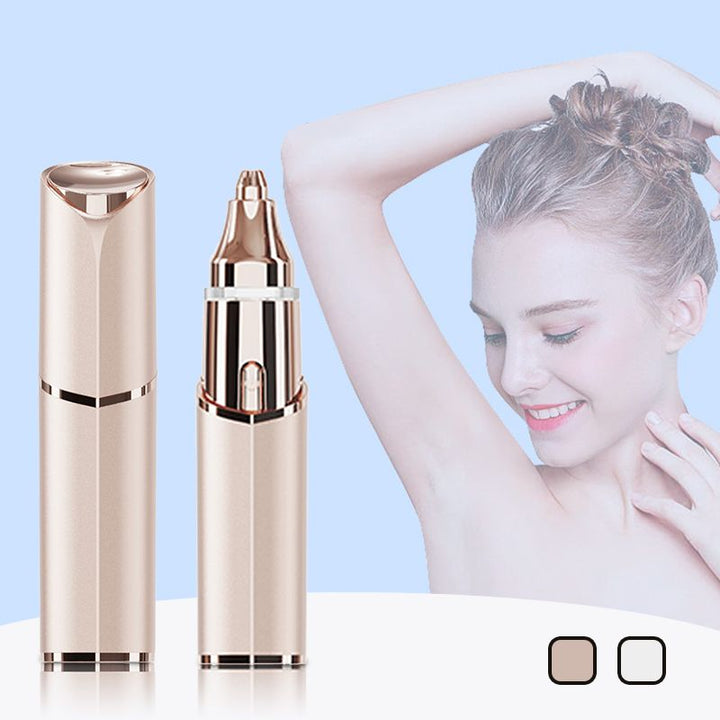 2-in-1 Lipstick-Sized Facial Hair Remover – Painless &amp; Portable