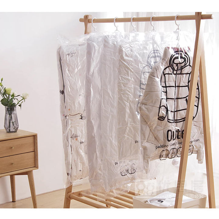 Hanging Vacuum Storage Bags: Heavy - Duty Space - Saver System for Coats &amp; Jackets - Velloraco