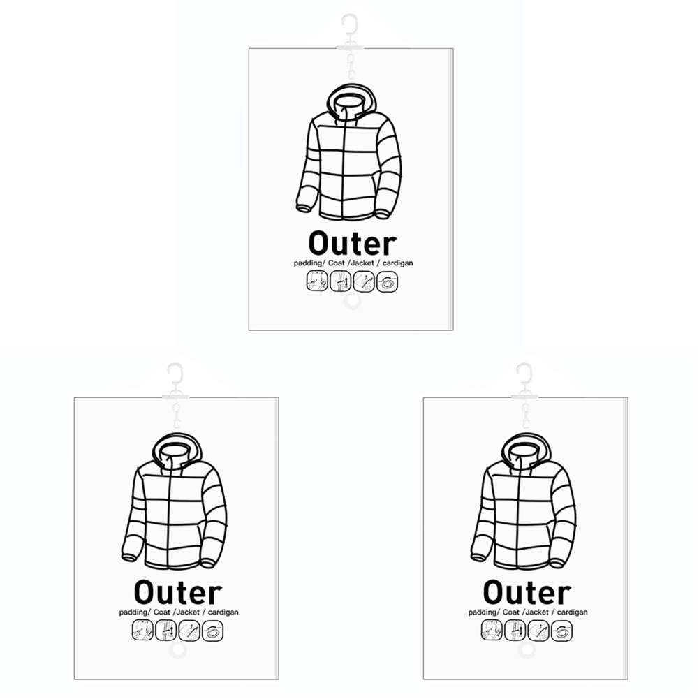 Hanging Vacuum Storage Bags: Heavy - Duty Space - Saver System for Coats &amp; Jackets - Velloraco