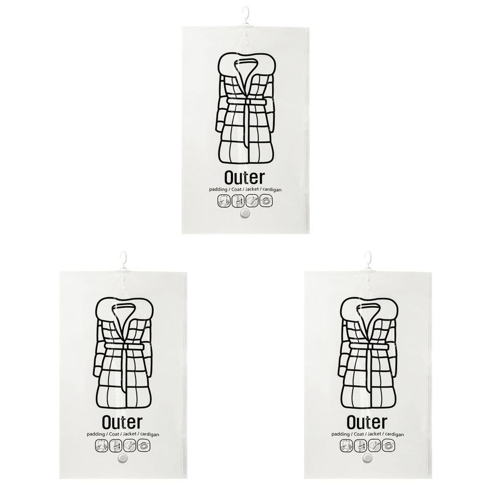 Hanging Vacuum Storage Bags: Heavy - Duty Space - Saver System for Coats &amp; Jackets - Velloraco
