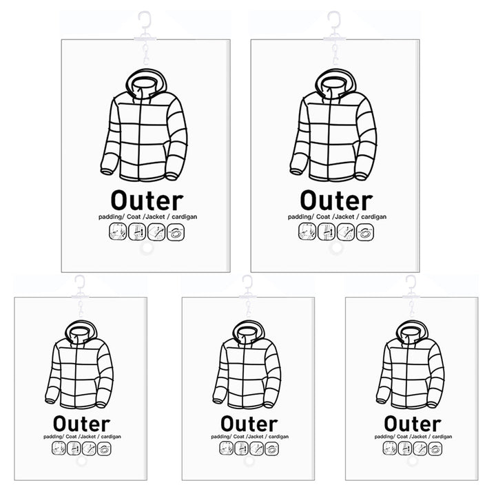 Hanging Vacuum Storage Bags: Heavy - Duty Space - Saver System for Coats &amp; Jackets - Velloraco