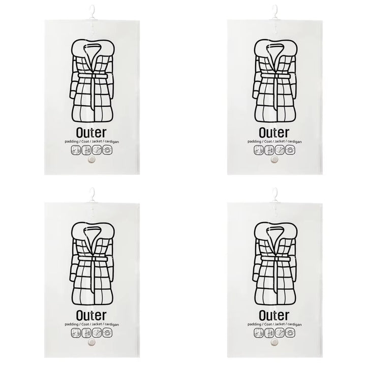 Hanging Vacuum Storage Bags: Heavy - Duty Space - Saver System for Coats &amp; Jackets - Velloraco