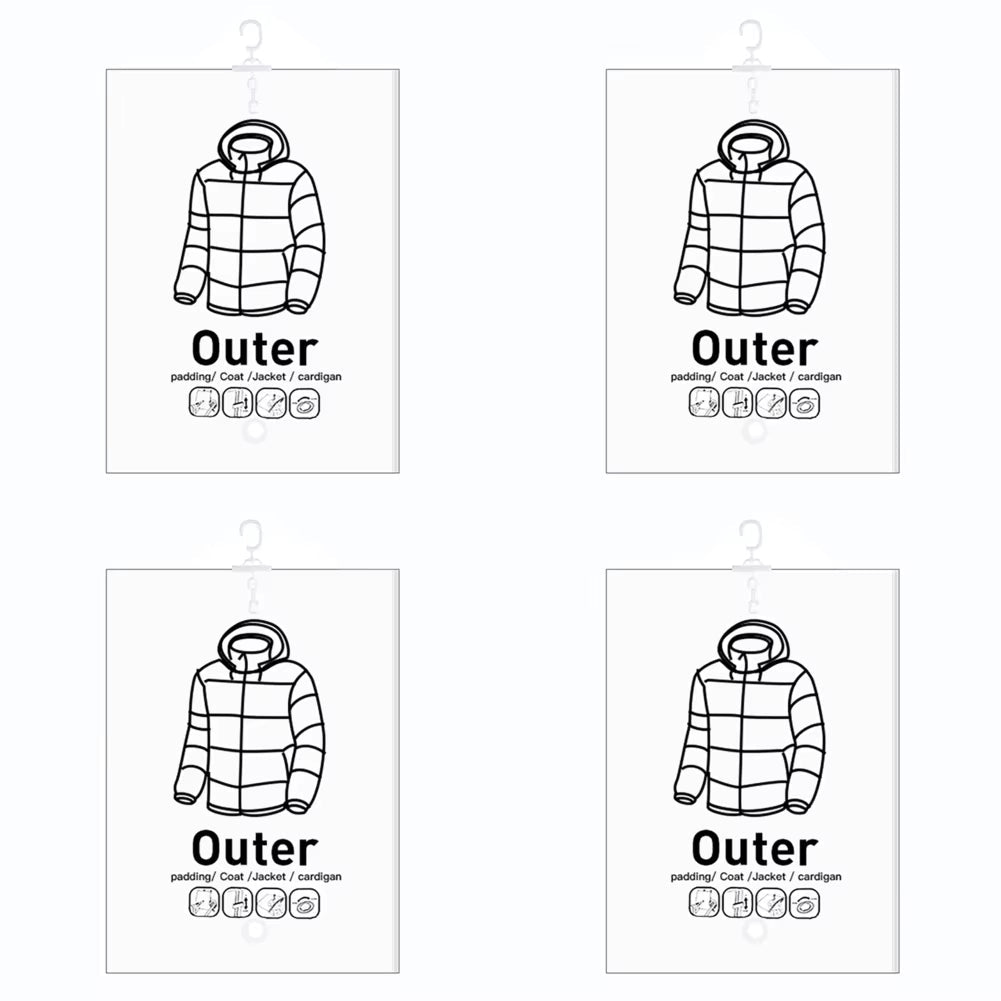 Hanging Vacuum Storage Bags: Heavy - Duty Space - Saver System for Coats &amp; Jackets - Velloraco