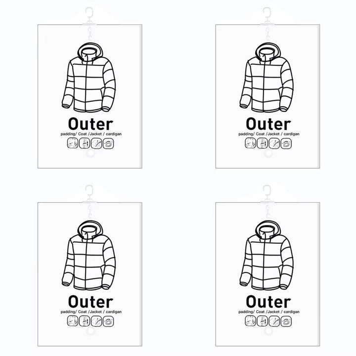 Hanging Vacuum Storage Bags: Heavy - Duty Space - Saver System for Coats &amp; Jackets - Velloraco