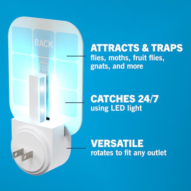 Home Indoor Flying Insect Trap for Fruit Flies, Gnats, Moths, House Flies - Velloraco