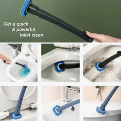 Toilet Cleaning Wand Set with 8 Replacement Heads