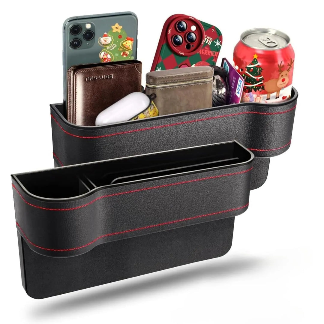 PU Leather Car Seat Gap Organizer, Fill the Console Gap
