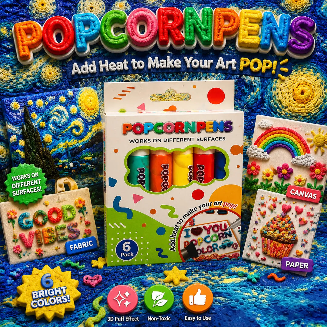 3D Puff-Up Art Pens – Turn Flat Drawings Into Touchable Art