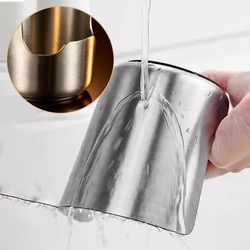 304 Stainless Steel Pot Lid &amp; Ladle Holder – Countertop Drip Catcher