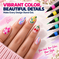 💅🎨 40% OFF! 24-Color Dual-Tip Nail Art Pens ✨ DIY Your Own Halloween, Christmas &amp; Everyday Nail Designs 🎃🎄