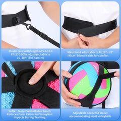 Solo Volleyball Trainer with Elastic Cord – Practice Bumps, Sets &amp; Serves Alone