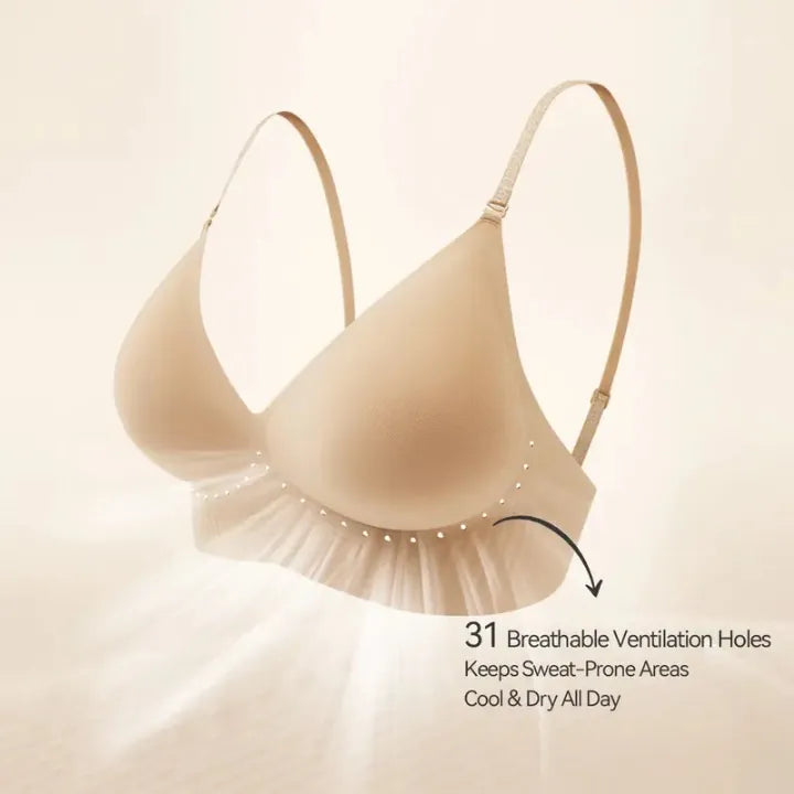 Deep V Wireless Backless Bra — Seamless, Convertible Straps, S–XL
