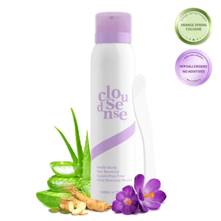 Gentle Pain-Free Hair Removal Mousse &amp; Cream for Smooth Body Skin