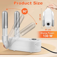 Shoe Dryer &amp; Boot Warmer with Timer – Odorless, Quiet Drying
