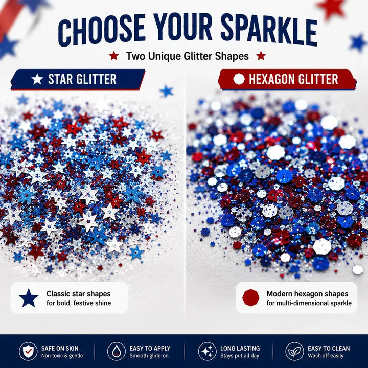 Twist-Up Glitter Stick — Swipe-On Sparkle for Face, Hair &amp; Body