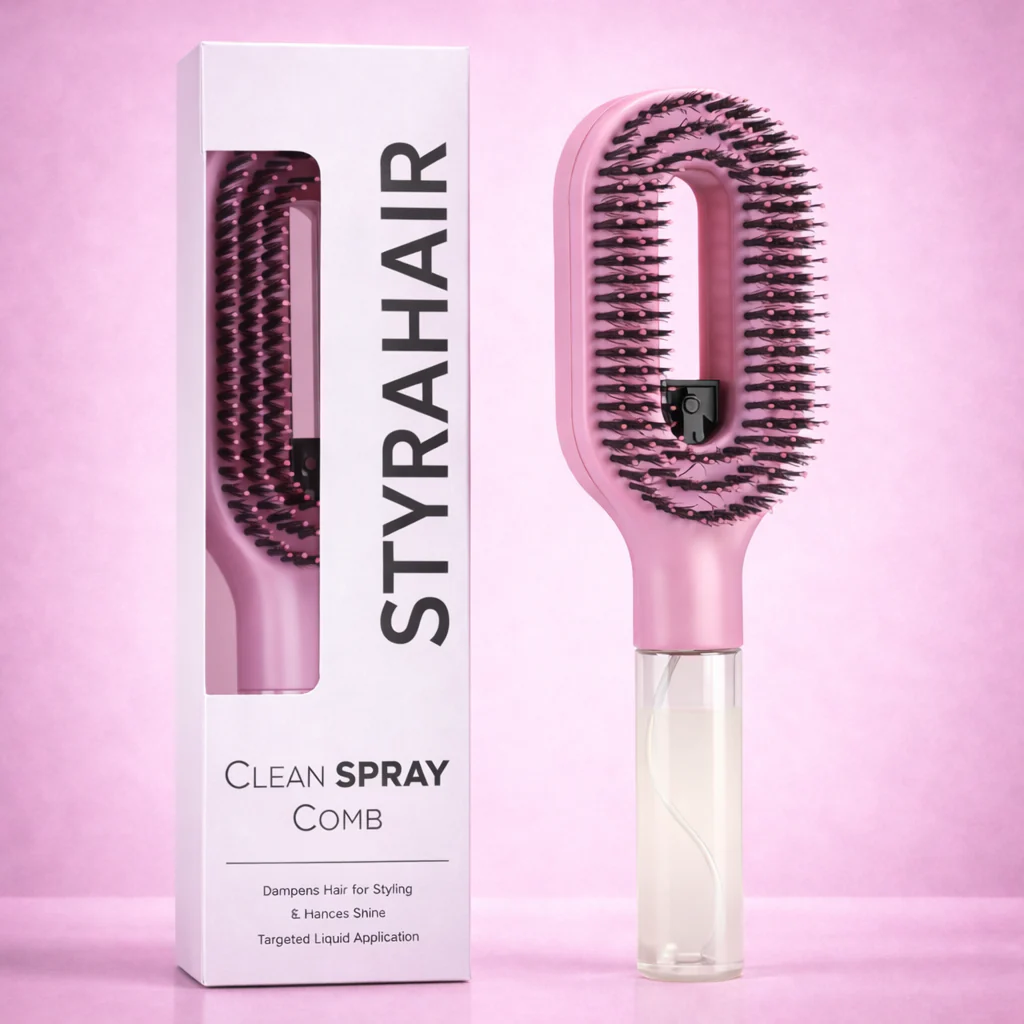 2-in-1 Spray Detangling Brush | Pain-Free Anti-Breakage
