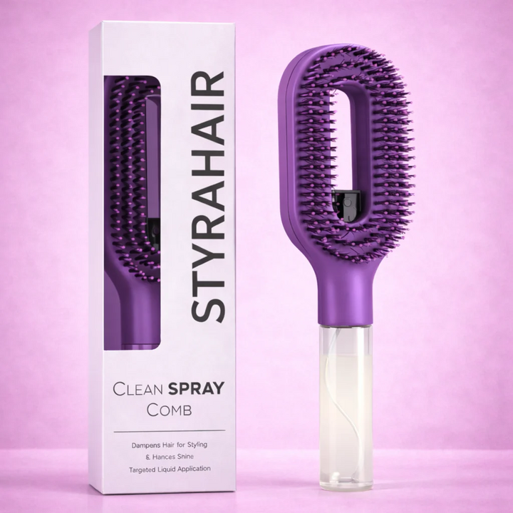2-in-1 Spray Detangling Brush | Pain-Free Anti-Breakage