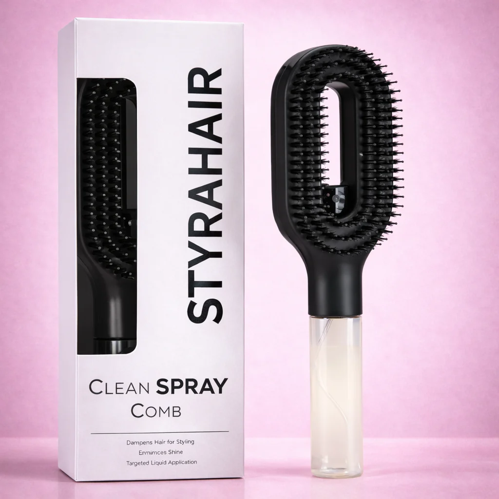 2-in-1 Spray Detangling Brush | Pain-Free Anti-Breakage