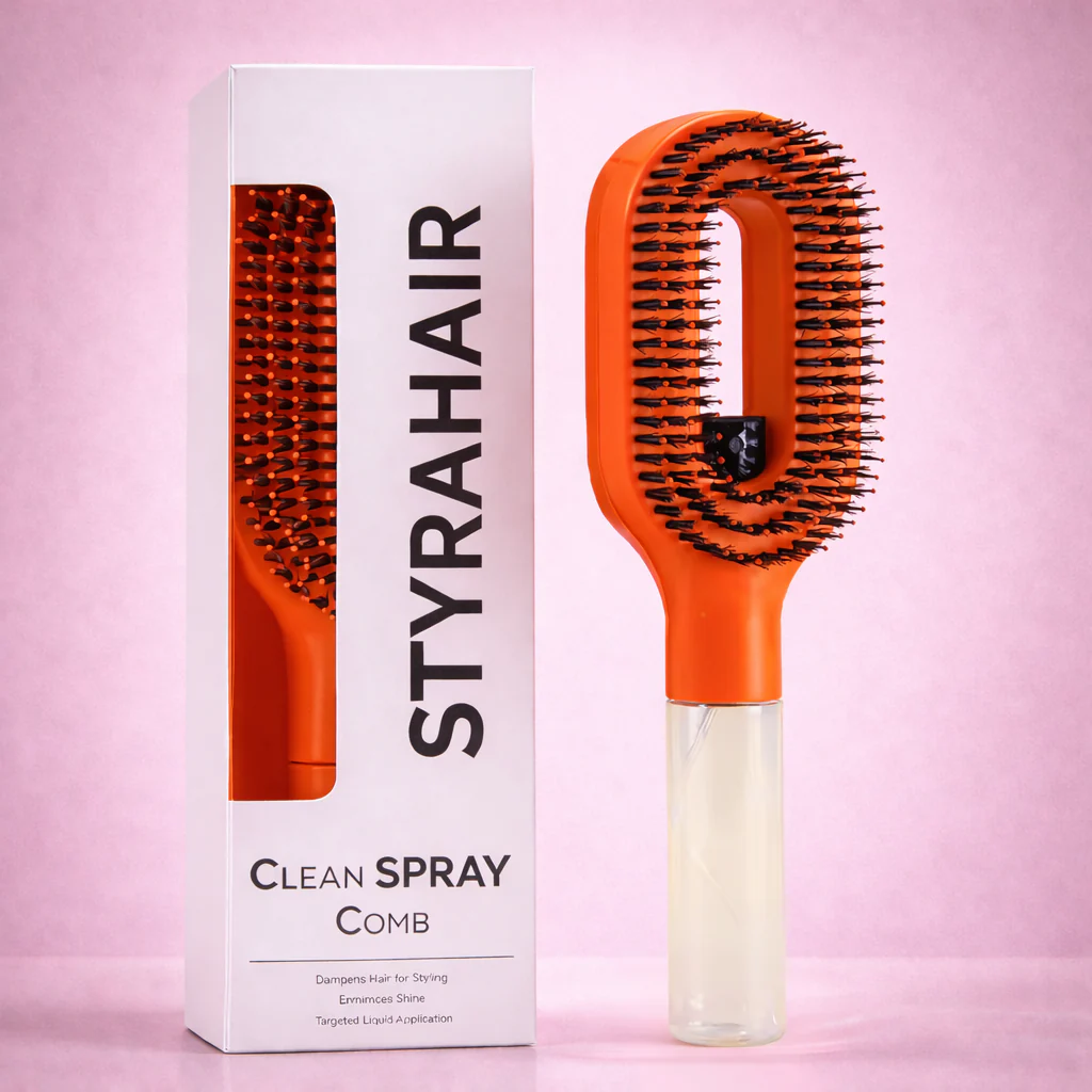 2-in-1 Spray Detangling Brush | Pain-Free Anti-Breakage