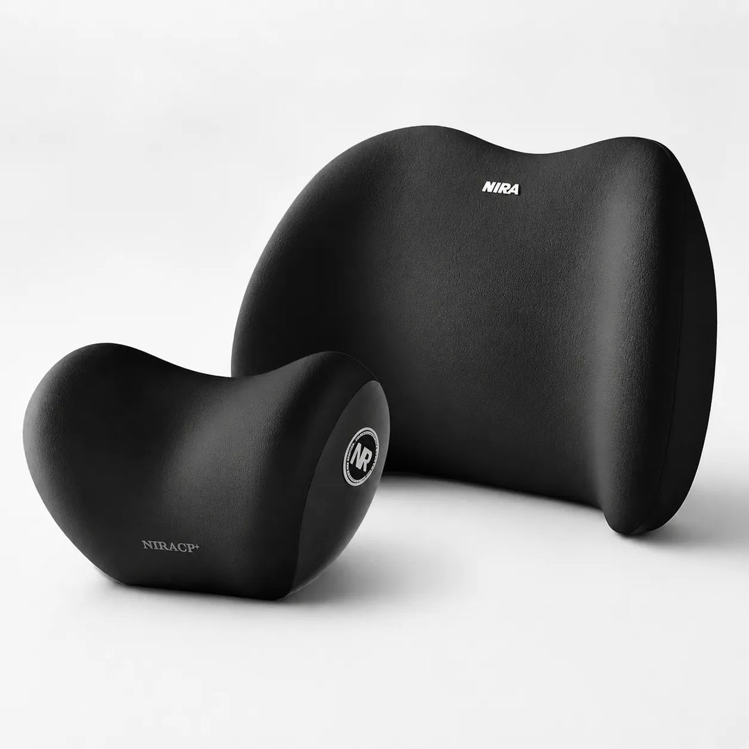 Velloraco Neck + Lumbar Set in Black