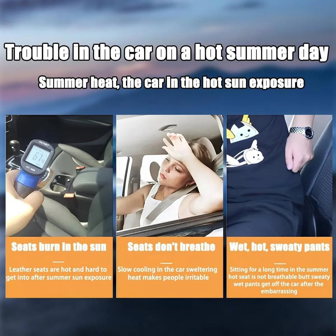 Non - slip car pillow made of ice silk, suitable for summer use - Velloraco