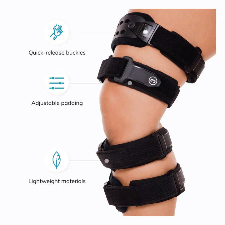 Osteoarthritis Relief Knee Brace | Medial and Lateral OA Support for Bone - on - Bone Arthritis Pain - Velloraco