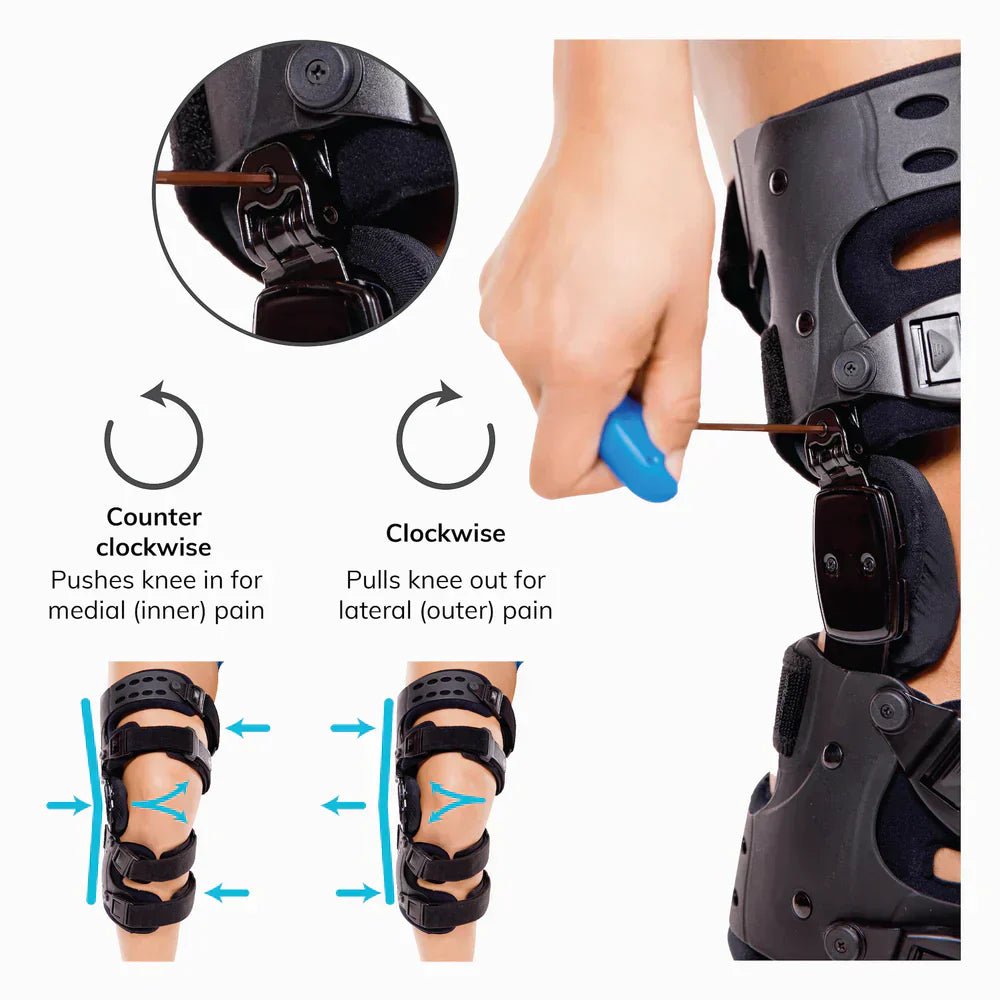 Osteoarthritis Relief Knee Brace | Medial and Lateral OA Support for Bone - on - Bone Arthritis Pain - Velloraco